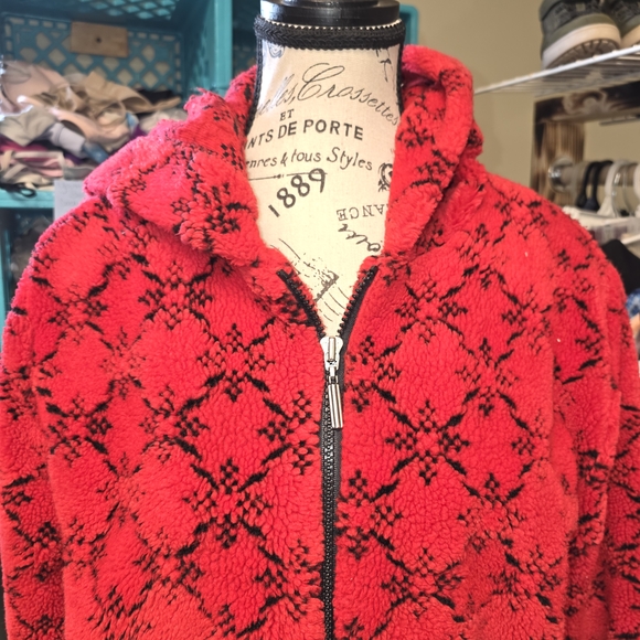 Ladies Duffel Fleece Jacket - Picture 2 of 7